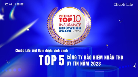 Điểm mấu chốt giúp giới trẻ vững vàng trước ‘điều bất định’ - Ảnh 3. Những nỗ lực thực thi trọn vẹn cam kết bảo vệ khách hàng cũng như xây đắp thị trường bảo hiểm lành mạnh đưa Chubb Life 8 năm liên tiếp góp mặt trong nhóm 10 công ty bảo hiểm nhân thọ uy tín (2016 - 2023) và duy trì 2 năm liên tiếp trong Top 5 (2022 - 2023), theo Báo cáo đánh giá Việt Nam (Vietnam Report).
