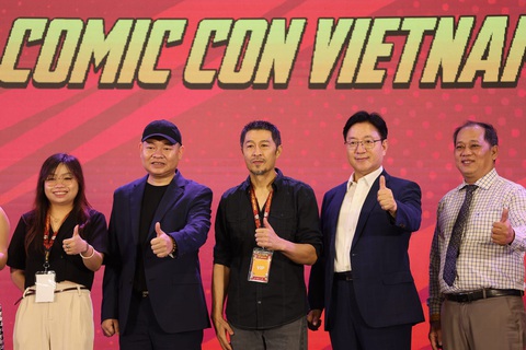 Đạo diễn Charlie Nguyễn và những cộng sự cùng tổ chức cuộc thi COMINK nhằm tìm kiếm truyện tranh Việt chất lượng - Ảnh: BTC Đạo diễn Charlie Nguyễn và những cộng sự cùng tổ chức cuộc thi COMINK nhằm tìm kiếm truyện tranh Việt chất lượng - Ảnh: BTC