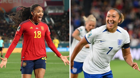Chung kết World Cup nữ 2023: Chuyên gia chọn tuyển nữ Anh - Ảnh 1. Tây Ban Nha (trái) và Anh, ai sẽ vô địch World Cup nữ 2023? - Ảnh: REUTERS