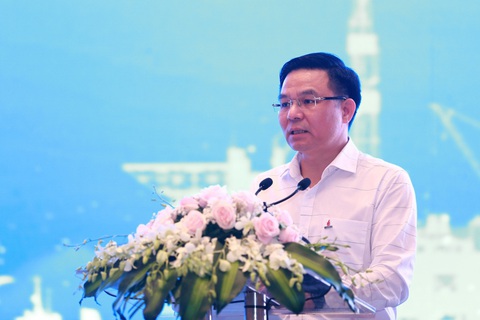 Xây dựng PVN là tập đoàn công nghiệp năng lượng quốc gia - Ảnh 2. Ông Lê Mạnh Hùng - tổng giám đốc Petrovietnam phát biểu tại hội nghị