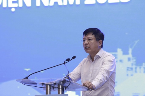 Xây dựng PVN là tập đoàn công nghiệp năng lượng quốc gia - Ảnh 5. Ông Hồ Sỹ Hùng - phó chủ tịch Ủy ban Quản lý vốn nhà nước tại doanh nghiệp - phát biểu chỉ đạo tại hội nghị