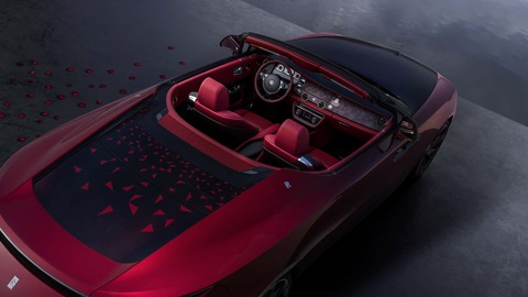 Rolls-Royce Droptail chào sân: Sản lượng siêu giới hạn, tranh danh hiệu xe đắt nhất thế giới - Ảnh 3. Cảm hứng hoa hồng Black Baccara xuất hiện rõ ràng ở cả nội và ngoại thất - Ảnh: Rolls-Royce