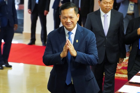 Ông Hun Manet được bầu làm Thủ tướng Campuchia ngày 22-8 - Ảnh: REUTERS Ông Hun Manet được bầu làm Thủ tướng Campuchia ngày 22-8 - Ảnh: REUTERS