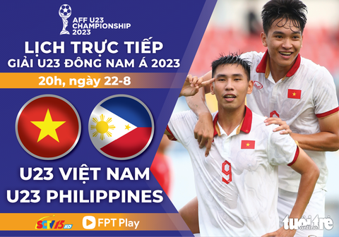 Lịch trực tiếp Giải U23 Đông Nam Á: U23 Việt Nam đấu U23 Philippines - Ảnh 1. Lịch trực tiếp Giải U23 Đông Nam Á: U23 Việt Nam đấu U23 Philippines - Đồ họa: AN BÌNH