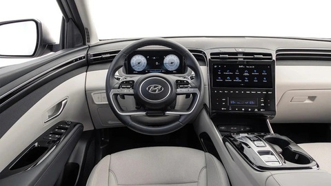 Dự đoán thiết kế Hyundai Tucson facelift - Ảnh 3. Nội thất tham khảo hiện tại của Hyundai Tucson - Ảnh: Car and Drive