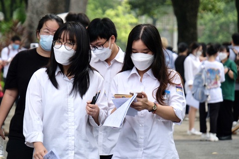 Điểm chuẩn trường công an cao nhất 24,94 điểm - Ảnh 1. Thí sinh dự thi tốt nghiệp THPT năm 2023 - Ảnh: NGUYÊN BẢO