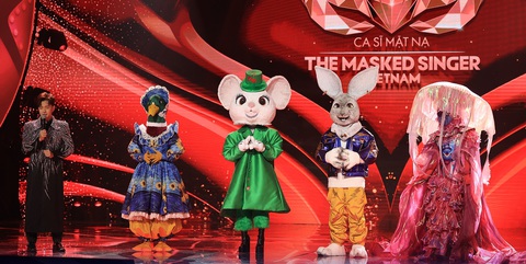 Ba trong số bốn mascot ở tập 3 được đi tiếp vòng 2 là: Sứa Thủy Tinh, Thỏ Xỏ Khuyên, Chuột Cherry. - Ảnh: BTC Ba trong số bốn mascot ở tập 3 được đi tiếp vòng 2 là: Sứa Thủy Tinh, Thỏ Xỏ Khuyên, Chuột Cherry - Ảnh: BTC