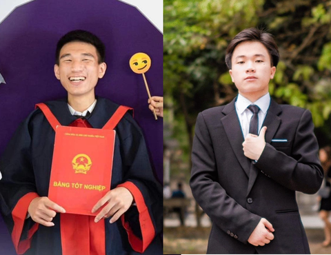 Các thủ khoa toàn quốc năm 2023 đã trúng tuyển trường nào? - Ảnh 2. Nguyễn Mạnh Hùng và Nguyễn Mạnh Thắng là hai trong ba thủ khoa toàn quốc khối A00 - Ảnh: NCCC