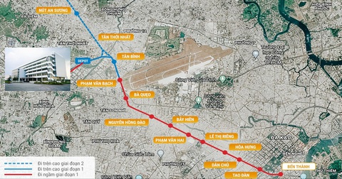 Metro số 2 chậm trễ mặt bằng, mỗi năm phát sinh 68 tỉ đồng - Ảnh 1. Metro số 2 dài hơn 11km - Ảnh: Ban quản lý đường sắt đô thị TP.HCM
