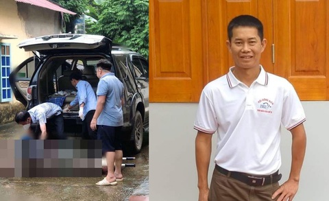 Yên Bái: Bắt được nghi phạm gây ra vụ án mạng làm vợ và em vợ tử vong - Ảnh 1. Gia đình đưa nạn nhân đi cấp cứu (trái) và nghi phạm (phải) - Ảnh: N.Đ.