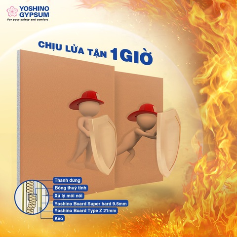 Giải pháp chống cháy mới cho các công trình: tấm thạch cao Nhật Bản - Ảnh 4. Giải pháp chống cháy mới cho các công trình: tấm thạch cao Nhật Bản - Ảnh 4.