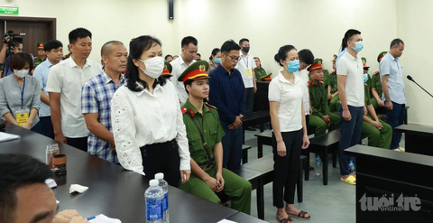 Các bị cáo tại toà - Ảnh: NAM PHƯƠNG Các bị cáo tại toà - Ảnh: NAM PHƯƠNG