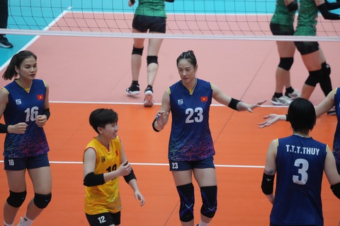 Bóng chuyền nữ Việt Nam 1 gặp Việt Nam 2 tại chung kết VTV Cup 2023 - Ảnh 1. Tuyển bóng chuyền nữ Việt Nam dễ dàng vào chung kết VTV Cup 2023 - Ảnh: THU THẢO