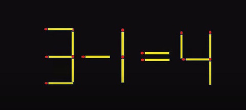 Thử tài IQ: Di chuyển một que diêm để 7+7=4+3 thành phép tính đúng - Ảnh 7. Thử tài IQ: Di chuyển một que diêm để 7+7=4+3 thành phép tính đúng - Ảnh 7.
