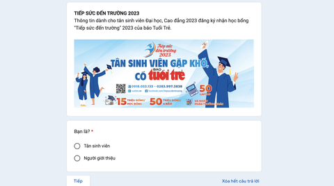 Cách thức đăng ký học bổng Tiếp sức đến trường 2023 - Ảnh 1. Cách thức đăng ký học bổng Tiếp sức đến trường 2023 - Ảnh 1.