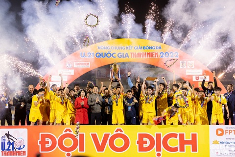 Hoàng Anh Gia Lai, Hà Nội gặp thử thách ở Vòng loại U21 quốc gia - Ảnh 3. U21 Hà Nội đang là đương kim vô địch Giải U21 quốc gia - Ảnh: Đ.H
