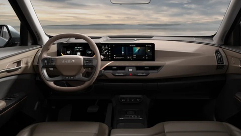 Kia EV5 chính thức ra mắt: Đàn em EV6 nhưng mang thiết kế off-road mạnh mẽ - Ảnh 3. Cabin EV5 phổ thông hơn rất nhiều so với phong cách phá cách của bản concept đầu năm - Ảnh: Kia
