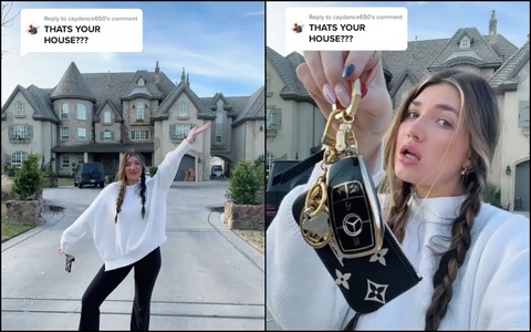 Từ siêu xe đến Rolex, những TikToker là rich kid chính hiệu: Đi làm bằng trực thăng, sống ở lâu đài - Ảnh 1. Từ siêu xe đến Rolex, những TikToker là rich kid chính hiệu: Đi làm bằng trực thăng, sống ở lâu đài - Ảnh 1.