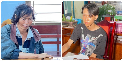 Thanh niên bị chém thiệt mạng vì tự tìm đến nhà đối thủ - Ảnh 1. Ông Huỳnh Trí Thành và con ruột Huỳnh Tiến Đạt bị tạm giữ hình sự - Ảnh: TIẾN VŨ