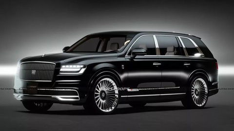 Toyota Century SUV sẽ có giá 'rẻ', dùng động cơ Lexus TX - Ảnh 1. Dự đoán ngoại thất Toyota Century SUV ra mắt vào cuối năm - Ảnh: Carscoops