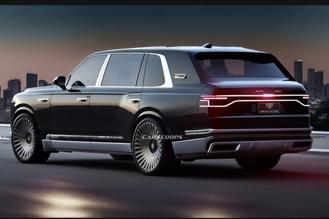 Toyota Century SUV sẽ có giá 'rẻ', dùng động cơ Lexus TX - Ảnh 2. Bộ khung ngoài xe, dựa trên ảnh teaser, sẽ vuông vắn như Rolls-Royce Cullinan - Ảnh: Carscoops