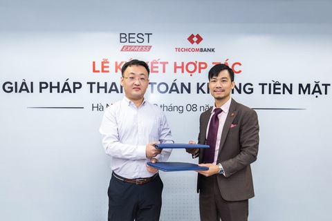 BEST Express Việt Nam đẩy mạnh giao hàng không tiền mặt với Dynamic QR của Techcombank - Ảnh 2. Hai đơn vị cho biết sẽ tiếp tục tăng cường hợp tác trong thời gian tới. Ảnh: Đình Tùng