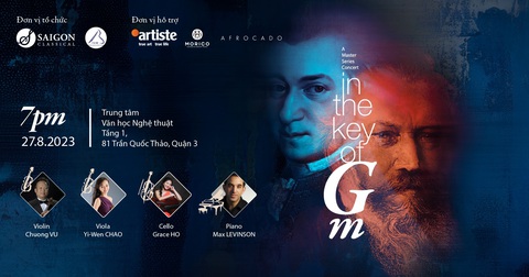 Sol thứ Bốn nghệ sĩ piano, violin, viola và cello quốc tế trình diễn tại TP.HCM