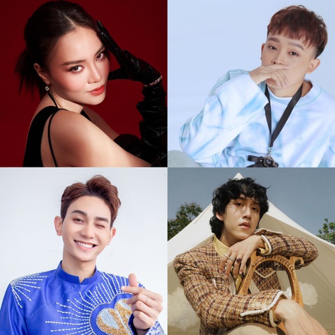 Từ trái qua: Ninh Dương Lan Ngọc, Hồ Văn Cường, Roy Nguyễn, VP Bá Vương - Ảnh: Facebook nghệ sĩ Từ trái qua: Ninh Dương Lan Ngọc, Hồ Văn Cường, Roy Nguyễn, VP Bá Vương - Ảnh: Facebook nghệ sĩ