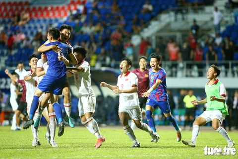 U23 Việt Nam vô địch Đông Nam Á với lực lượng nòng cốt U18 và U20 - Ảnh: HOÀNG TÙNG U23 Việt Nam vô địch Đông Nam Á 2023 với lực lượng nòng cốt U18 và U20 - Ảnh: HOÀNG TÙNG