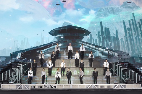 Nhóm nhạc K-pop Hàn Quốc NCT - Ảnh: yonhap Nhóm nhạc K-pop Hàn Quốc NCT - Ảnh: Yonhap News