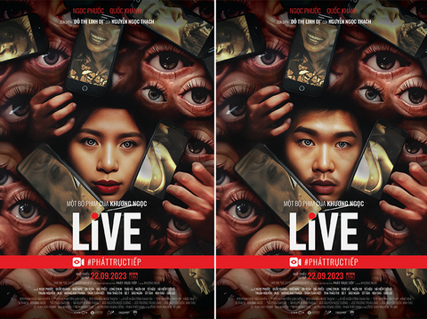 Ngọc Phước đối đầu với Ngân 98, ăn đến nôn mửa trong 'Live - #Pháttrựctiếp' - Ảnh 4. Ngọc Phước và Quốc Khánh là hai nhân vật đại diện khi lên phim.