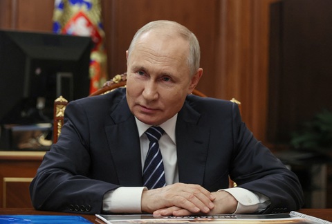 Tổng thống Nga Vladimir Putin sẽ không tham dự lễ tang của ông trùm tập đoàn lính đánh thuê Wagner Yevgeny Prigozhin - Ảnh: REUTERS Tổng thống Nga Vladimir Putin - Ảnh: REUTERS