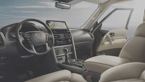 Thêm thông tin về SUV 'như Range Rover' của Nissan trở lại đấu Toyota Land Cruiser 300 - Ảnh 2. Nội thất Nissan Armada hiện tại đặt tính thực tiễn lên hàng đầu - Ảnh: Nissan