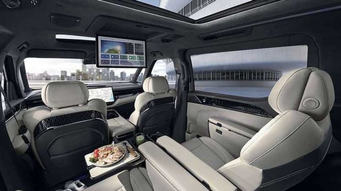 Dự đoán thiết kế Volvo EM90 với những dữ liệu đã biết - Ảnh 3. Nội thất tham khảo từ Zeekr 009 - Ảnh: Geely