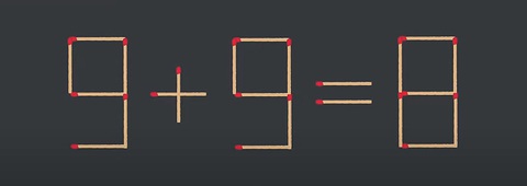 Thử tài IQ: Di chuyển một que diêm để 9+5=9+2 thành phép tính đúng - Ảnh 7. Thử tài IQ: Di chuyển một que diêm để 9+5=9+2 thành phép tính đúng - Ảnh 7.
