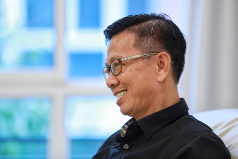 Giao lưu HLV Hoàng Anh Tuấn: 'Vì ít thời gian, tôi đã thay đổi từ bên trong cầu thủ' - Ảnh 2. HLV Hoàng Anh Tuấn nhớ nhiều đến khoảnh khắc đá luân lưu ở trận chung kết giải U23 Đông Nam Á - Ảnh: DANH KHANH