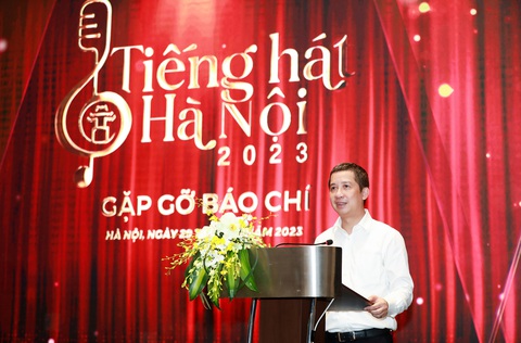 Ông Nguyễn Kim Khiêm - TGĐ, TBT Đài Hà Nội chỉa sẻ thông tin về cuộc thi Tiếng hát Hà nội 2023 - Ảnh: BTC Ông Nguyễn Kim Khiêm - tổng giám đốc, tổng biên tập Đài Hà Nội - chia sẻ thông tin về cuộc thi Tiếng hát Hà Nội 2023 - Ảnh: BTC