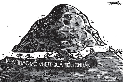 Sao sạt lở hoài vậy bớ ông Địa - Ảnh 1. Trăm sự cứ đổ tại mưa, phải vậy không? - tranh của Rene Aranda, họa sĩ Philippines.