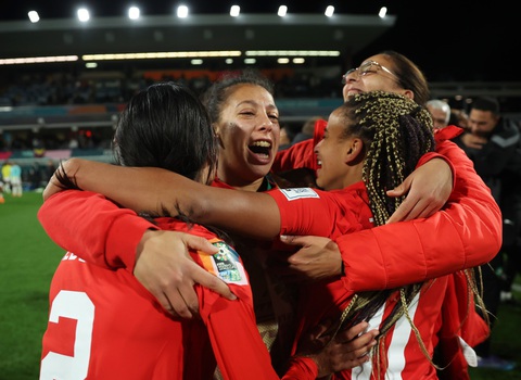 16 đội nào vượt qua vòng bảng World Cup nữ 2023? - Ảnh 3. Tuyển nữ Morocco vỡ òa sau khi giành quyền vào vòng 16 đội World Cup nữ 2023 - Ảnh: FIFA
