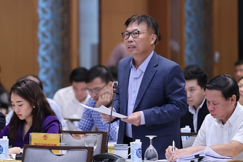 Novaland, Hưng Thịnh, IMG kiến nghị gì khi họp với Thủ tướng về gỡ khó bất động sản? - Ảnh 3. Ông Lê Tự Minh, chủ tịch Công ty CP đầu tư IMG, nêu vấn đề chống đầu cơ bất động sản - Ảnh: VGP