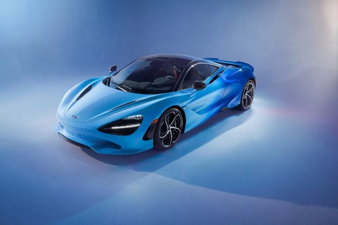 Những màu sơn mới vừa được McLaren công bố này sẽ là ác mộng với những xưởng sửa xe - Ảnh 2. Đầu xe khởi đầu với tông xanh sáng... - Ảnh: MSO