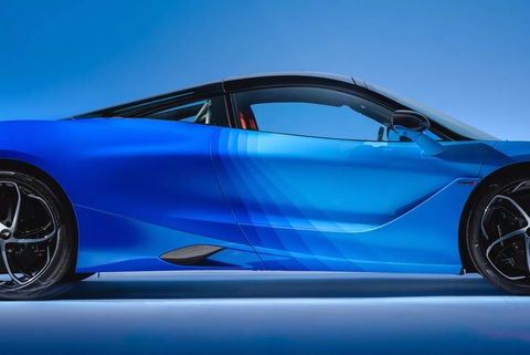 Những màu sơn mới vừa được McLaren công bố này sẽ là ác mộng với những xưởng sửa xe - Ảnh 1. Màu sơn Spectrum Theme thực tế là 7 dải màu cộng lại chuyển đổi dần từ nhạt sang đậm - Ảnh: MSO