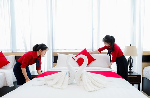 Quyết định nhập học sớm, thí sinh có cơ hội nhận nhiều lợi ích - Ảnh 5. Khu vực thực hành chuẩn 5 sao dành cho khối ngành nhà hàng - khách sạn
