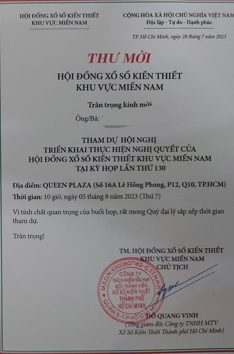 Hoãn cuộc họp có nội dung trả lại vé số ế - Ảnh 1. Cuộc họp triển khai nghị quyết của Hội đồng Xổ số kiến thiết khu vực miền Nam bị hoãn vào giờ chót - Ảnh: P.H.