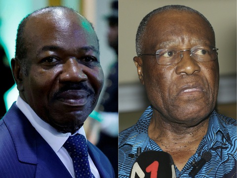 Tổng thống Gabon Ali Bongo Ondimba (trái), người thắng cử trong kỳ bầu cử ngày 26-8-2023 và ứng viên tổng thống phe đối lập, ông Albert Ondo Ossa - Ảnh: AFP Tổng thống Gabon Ali Bongo Ondimba (trái), người thắng cử trong kỳ bầu cử ngày 26-8-2023 và ứng viên tổng thống phe đối lập, ông Albert Ondo Ossa - Ảnh: AFP