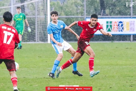 U16 PVF gây sốc khi đánh bại U16 Manchester City - Ảnh 1. U16 PVF bất ngờ có chiến thắng trước U16 Manchester City ở Trung Quốc - Ảnh: Shanghai Future Star Cup