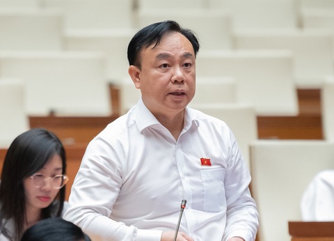 Sửa Luật Đất đai, đại biểu: Không thể nghị quyết thuộc làu làu nhưng chỉ trích câu mình cần - Ảnh 1. Đại biểu Nguyễn Công Long - Ảnh: GIA HÂN