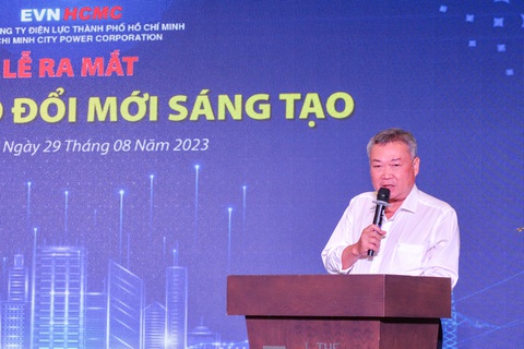 Điện lực TPHCM ra mắt Câu lạc bộ Đổi mới sáng tạo - Ảnh 3. Ông Phạm Quốc Bảo, chủ tịch HĐTV EVNHCM