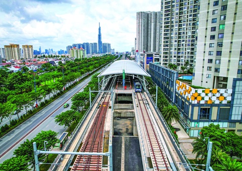 Phát triển dự án trên khu đất cạnh ga metro sẽ thu được nhiều lợi nhuận do lợi thế về hạ tầng. Ảnh: QUANG ĐỊNH Một nhà ga của dự án metro số 1 Bến Thành - Suối Tiên tại TP.HCM - Ảnh: QUANG ĐỊNH