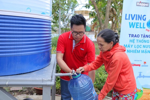 Dự án Living Well của Tập đoàn Keppel đưa nước sạch đến với người dân - Ảnh 4. Dự án Living Well của Tập đoàn Keppel đưa nước sạch đến với người dân - Ảnh 4.